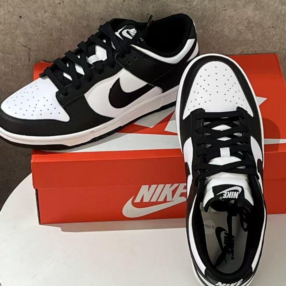 Nike Dunk Low “Panda” – Black & White, Brand New w/ Box